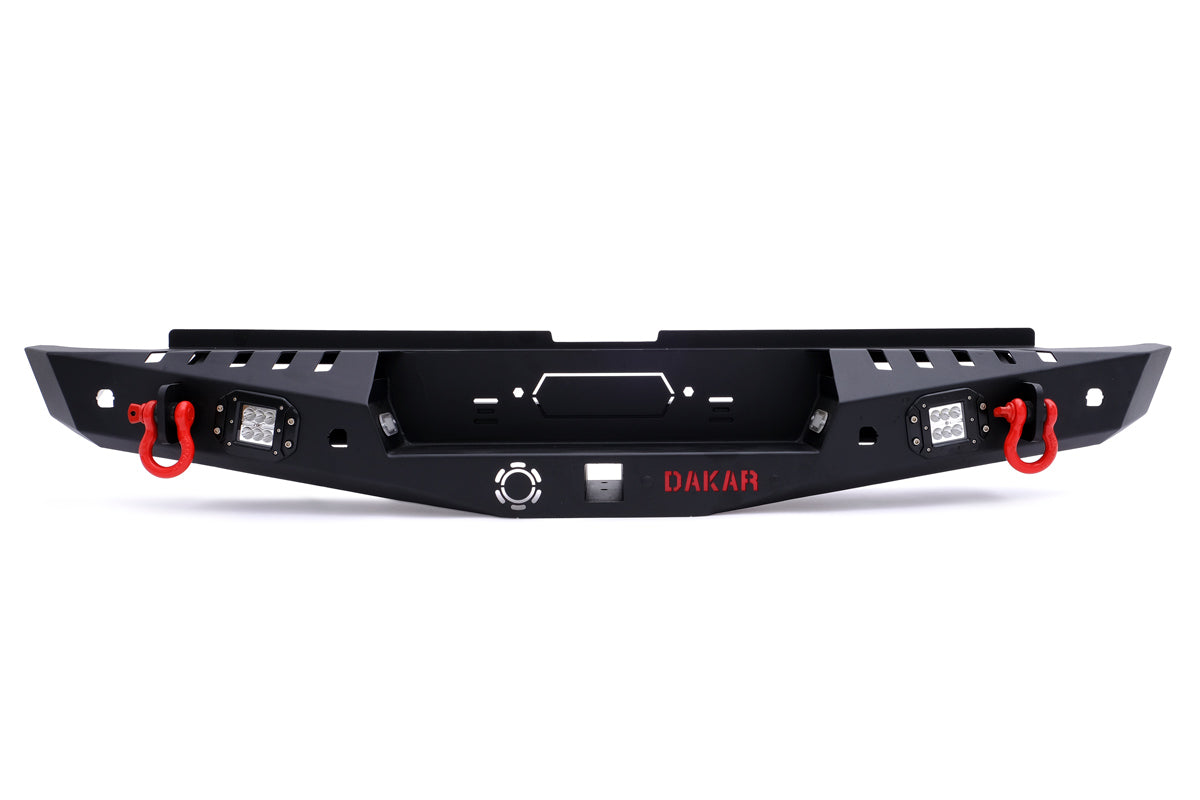 OMSA Mitsubishi L200 Dakar Steel Rear Bumper LED Sensor-Sensorless 2010 ...