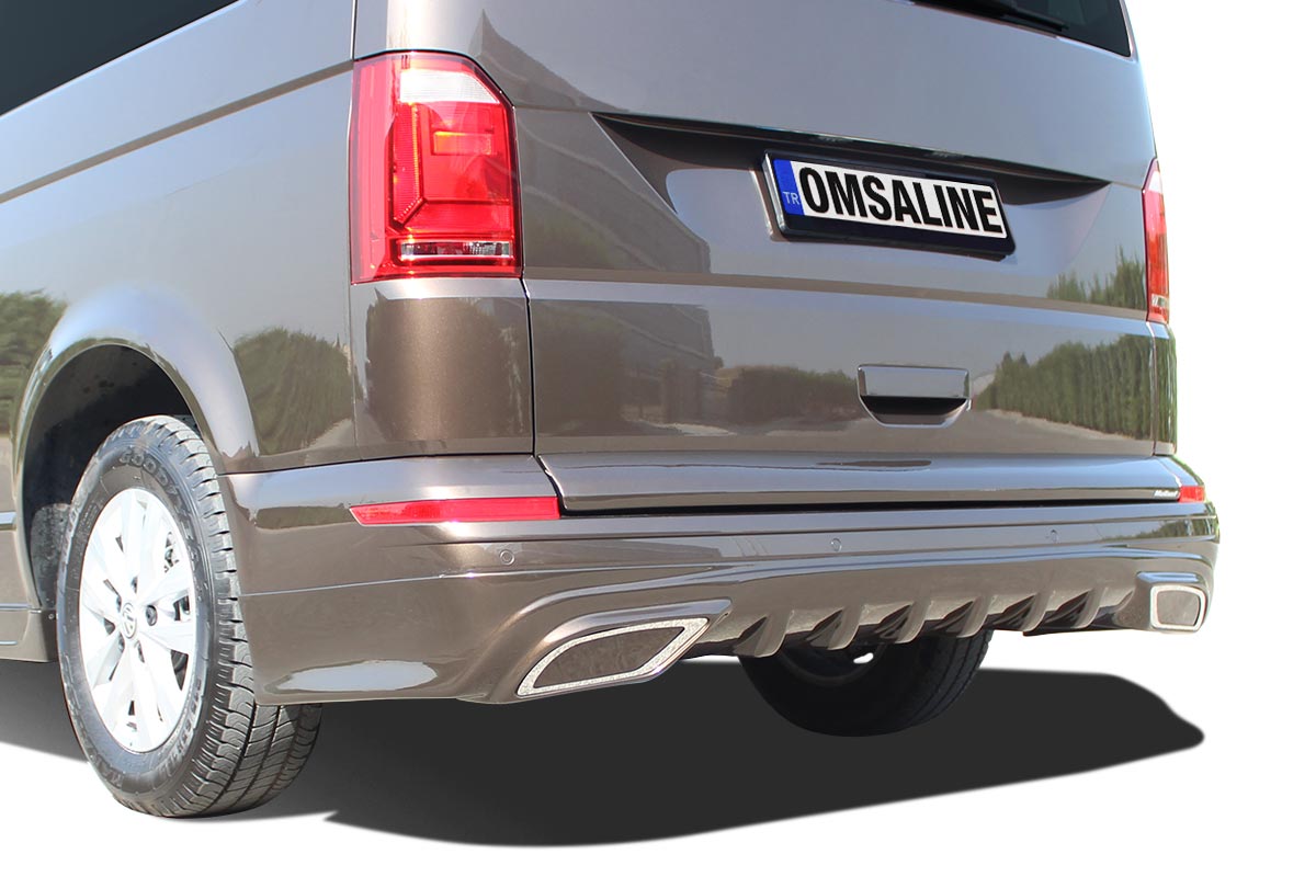 VW T6 Transporter Rear Spoiler with Diffuser Between 2015-2019 - Omsa Line